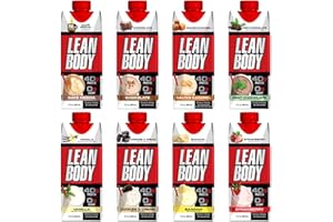 LABRADA Lean Body Ready to Drink Protein Shake, Convenient On-The-Go Meal Replacement Shake, 8 Flavor Variety Sampler Pack,17 Fl Oz