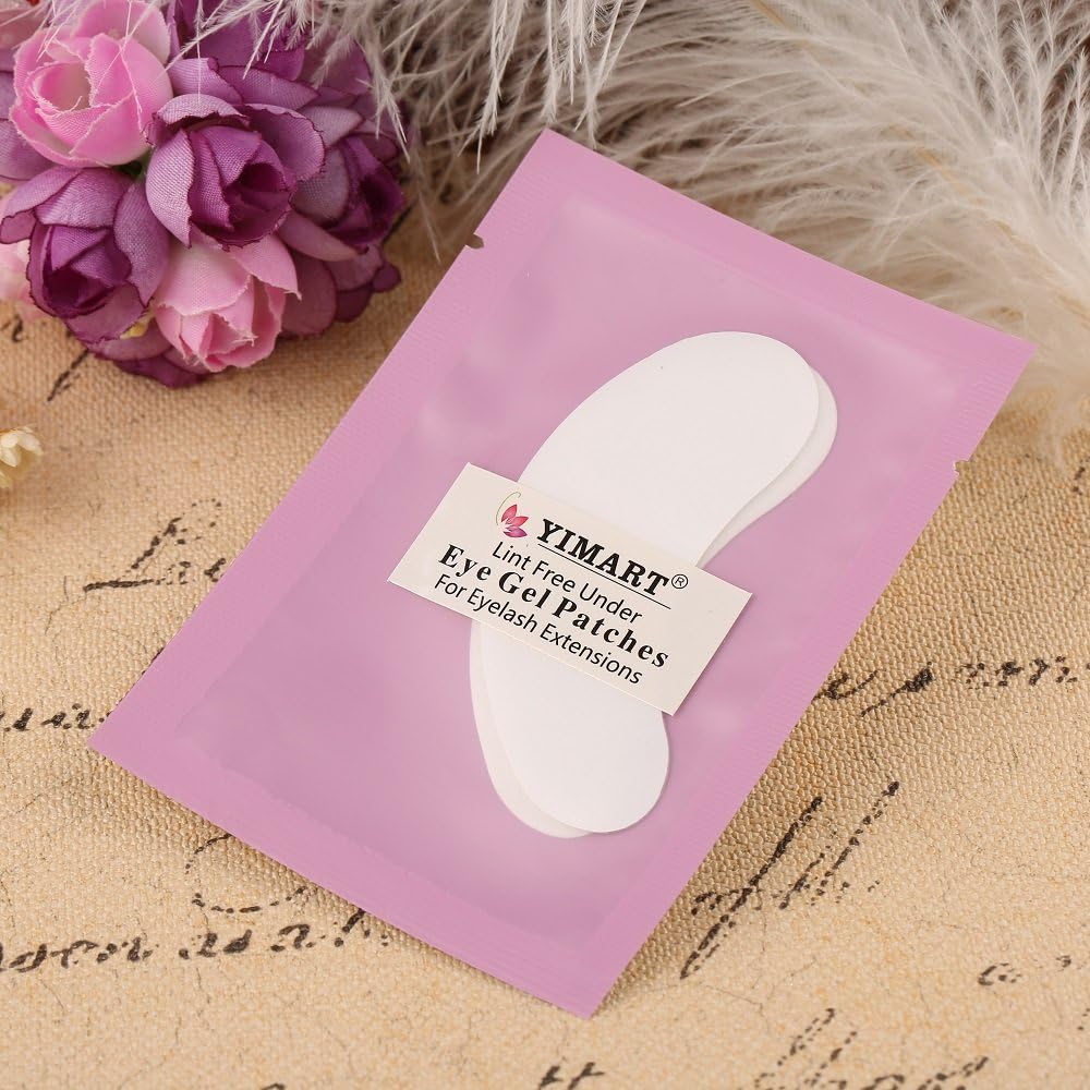 Yimart 50 Pairs Professional Lint Free Under Eye Gel Pad Patches for Eyelash Extensions - Image 4