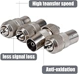 Gunwon 5 PCS Aerial Coaxial Connectors 2x Female 2x Male Plug Adaptor view 5