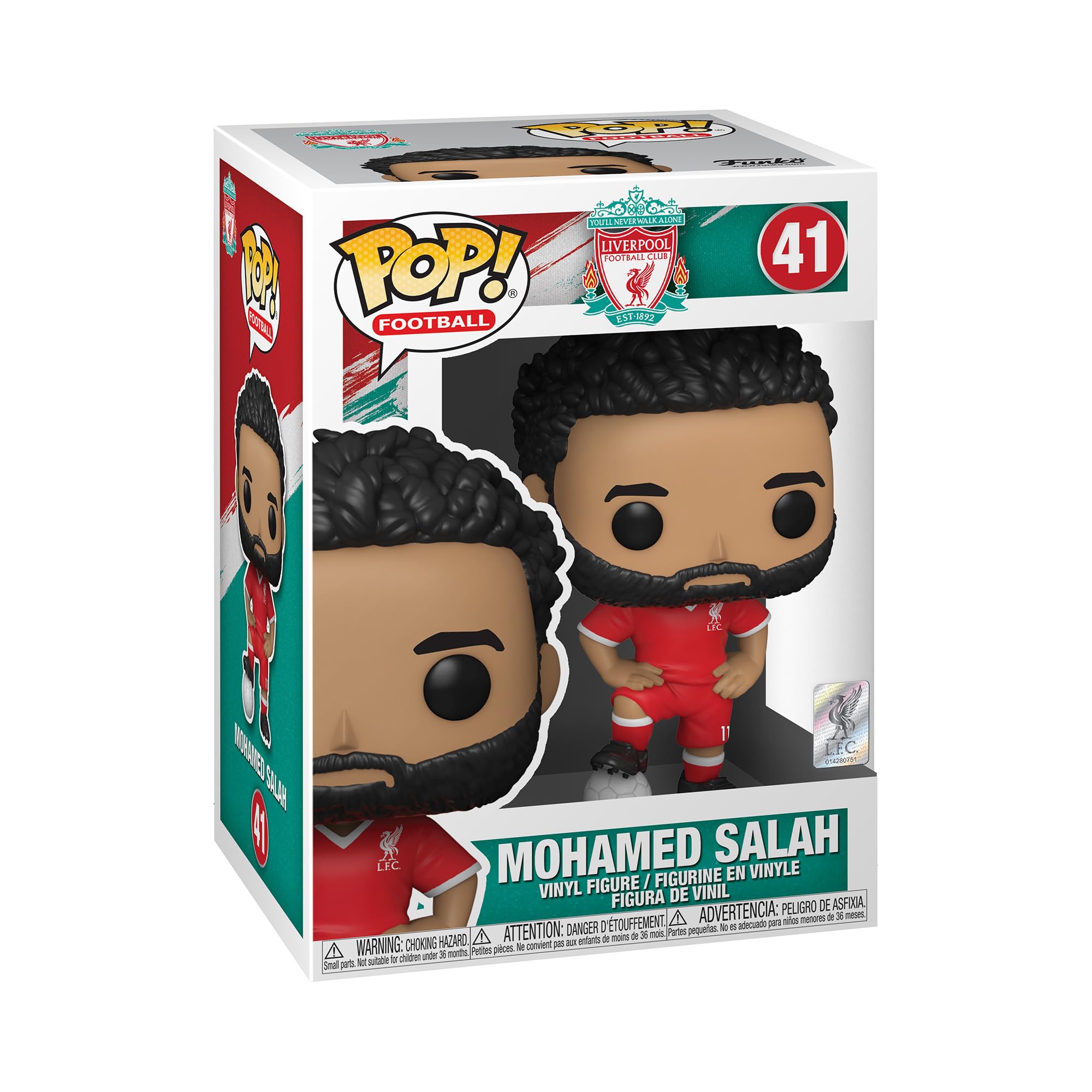 Funko POP! Football: Liverpool FC - Mohamed Salah - Collectable Vinyl Figure - Gift Idea - Official Merchandise - Toys For Kids & Adults - Model Figure for Collectors and Display