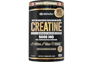 Micronized Creatine Monohydrate Powder - 425g Canadian Unflavored Creatine for Pre Workout, Athletes & Everyday Fitness