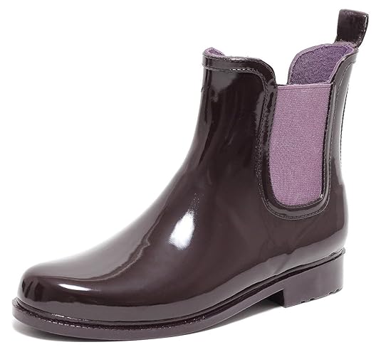 Zapato Chelsea Rain Boot Regenstiefelette Gummistiefelette Regenstiefel Gummistiefel Reitstiefelette Stiefel Beere Gr. 37–40