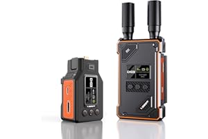 Vrriis Wireless Video Transmitter and Receiver for OSMO Pocket 3, 1080P HD Transmission System with UVC Out, 20 Channels Adju