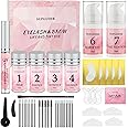 2025 4in1 Lash Lift and Brow Lamination Kit with Long-Lasting Black Color For 6-8 Weeks, Eyelash & Eyebrow Perm Diy Professional Kit,Easy to Use at Home & Salon