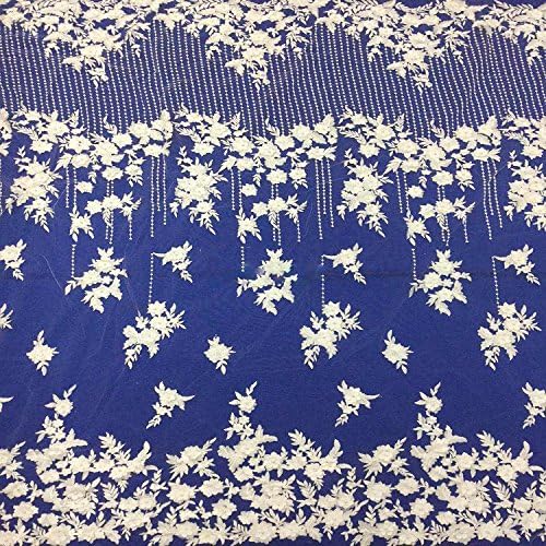 French Tulle Bead Lace Fabric Textile/African Beaded Lace Fabric/Embroidery 3D French Wedding Lace Fabric