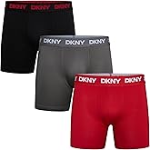 DKNY Mens Flex Boxer Briefs Underwear 3-Pack