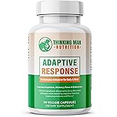 Adaptive Response – Brain Supplements for Memory and Focus | Nootropics Brain Support Supplement with Adaptogens | Lion’s Mane, Bacopa, Cordyceps | Stress Relief & Focus Supplement | 90 count