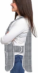 LINEN CLOSET Unisex Tabard Aprons with Pockets 65/35 Poly-Cotton view 3