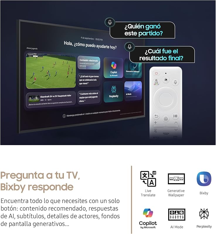 TV 65 Pulgadas The Frame LS03F 4K Smart TV, Galería de Arte con Display Mate, Marcos Intercambiables, 100% Volumen de Color con Quantum Dot y Cable Casi Invisible con One Connect