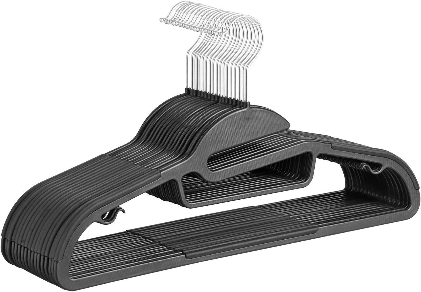SONGMICS 20 Pack Coat Hangers, Premium Quality Plastic Suits Hangers