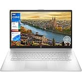 HP 17.3" i7 Touchscreen Laptop, 16GB RAM, 1TB SSD, Win11 Home, Silver | Intel Core i7-1355U (5.0 GHz Turbo), Backlit Keyboard, Fingerprint Reader, Numeric Keypad, Webcam with Shutter, Wi-Fi 6
