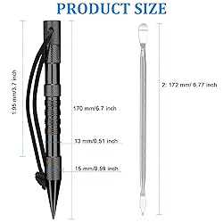 Ferraycle 12-Piece Paracord Tool Set - Stainless