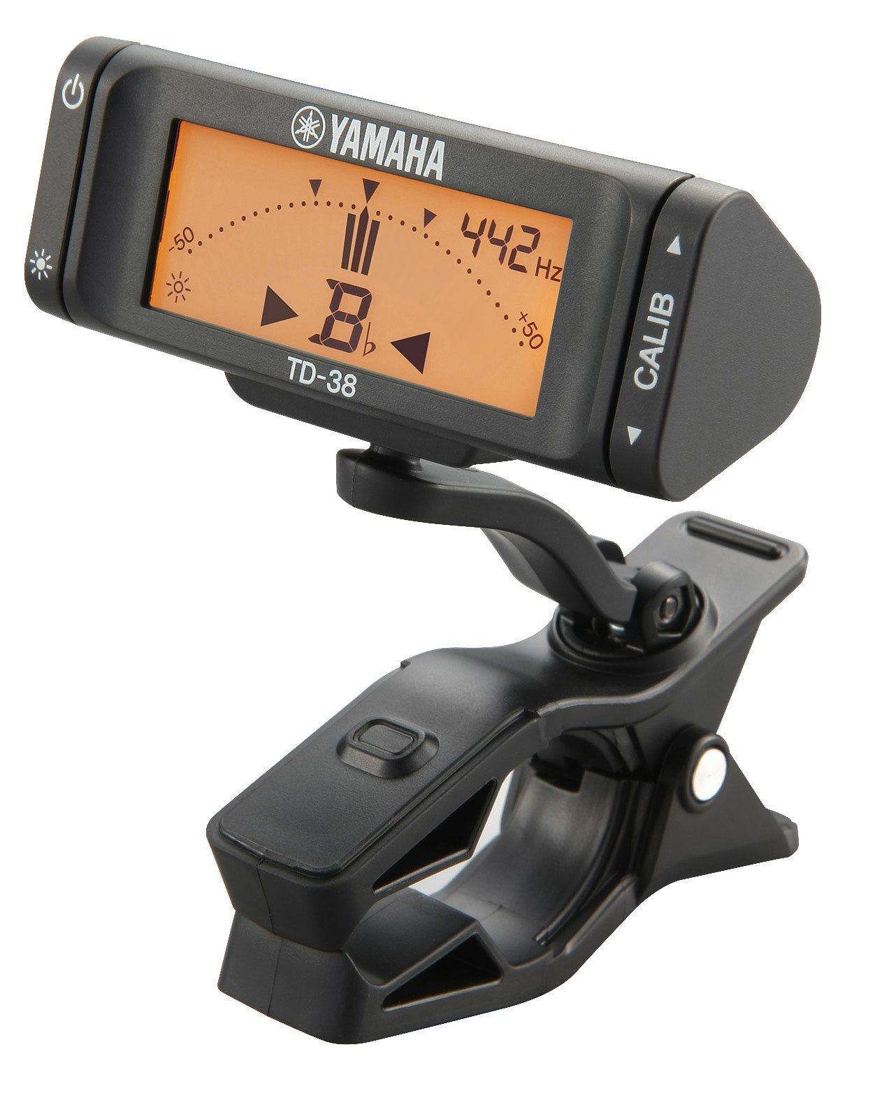 ヤマハ YAMAHA TD-38L 超小型・軽量のクリップオンチューナー Bフラット シンプルで見やすい表示とわかりやすい操作性 表示画面の向きを自由に調節可能商品画像