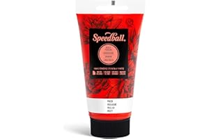 Speedball 3501 Water Soluble Block Printing Ink – Bold Color With Satin Finish AP Non-Toxic 2.5 Fl. Oz., Red