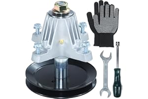 NIDAIFEI Greased 918-06991 Spindle Assembly Replaces MTD 918-06991, 618-06991 Spindle for Husky LT4200, Craftsman T1000 T105 T110 T1200 T130 T1400 T1800 T2100 T2600 T2700 T3000 42" Deck Movers