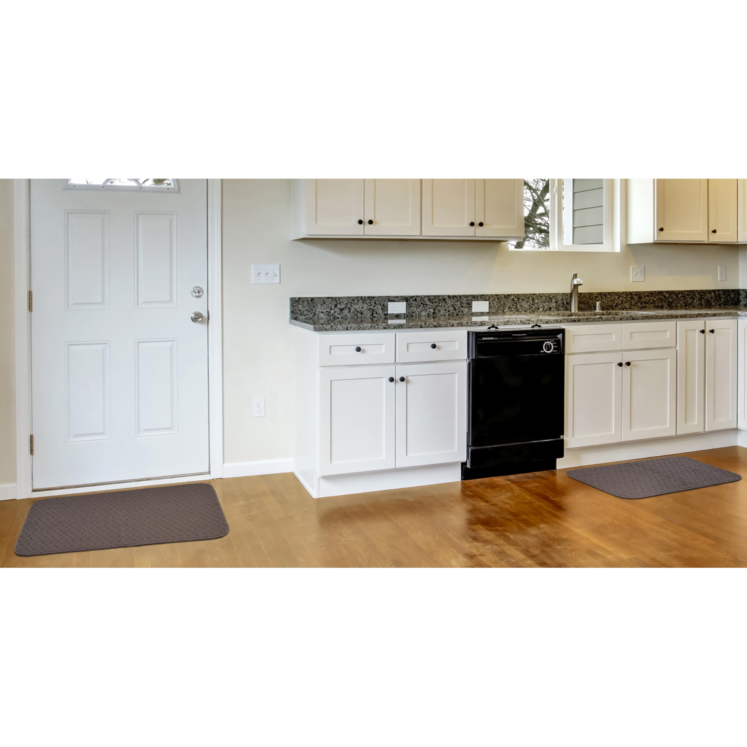 Garland Rug Town Square Area Rug, 2-Piece Set 18"x28" & 18"x28", Mocha