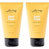 TUBBY TODD Best Kids Face Wash 2pk – Gel-to-Foam Facial Cleanser – Clarifies & Brightens – With Willow Bark & Hibiscus Enzyme – Natural Ingredients – Oil-Free Skincare For Kids – 4 fl oz