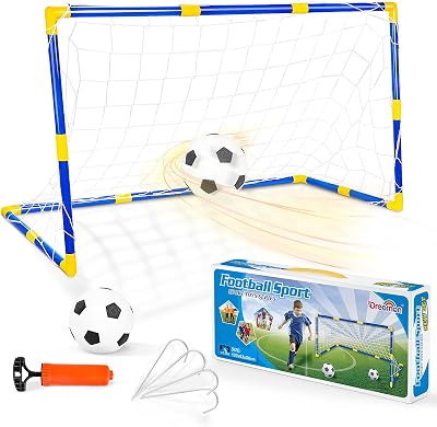 Dreamon Football Goal for Kids Mini Training Set with Ball Pump