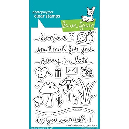 Lawn Fawn Clear Stamps LF799 Gleeful Gardens