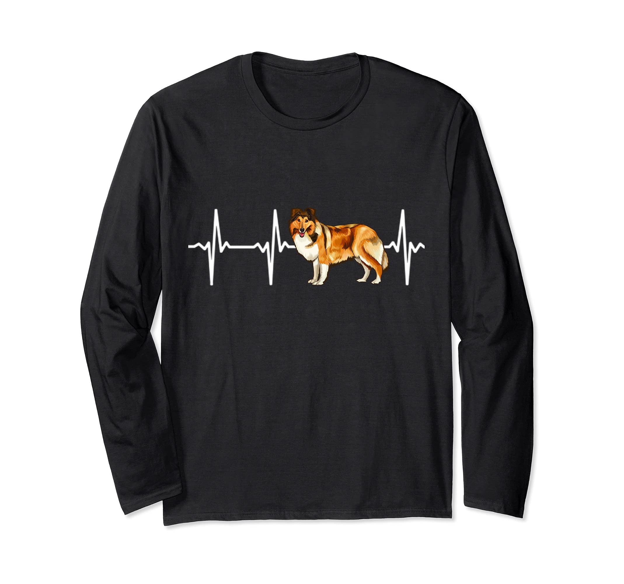 Shetland Sheepdog Heartbeat Love My Dog Long Sleeve T-Shirt