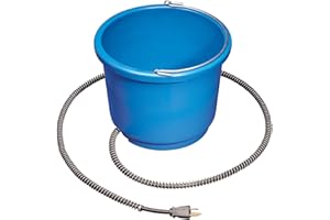 API® Heated Bucket | Heated Round Water Bucket | Horse Stables and Livestock Pails for Winter No Freeze | Made in USA - 9 Quart (2.25 Gallon), 1 Count