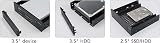 Akasa 5.25 to 3.5 Bay Adapter 2.5/3.5 Inch HDD SSD Mounting Bracket AK-HDA-05 view 6