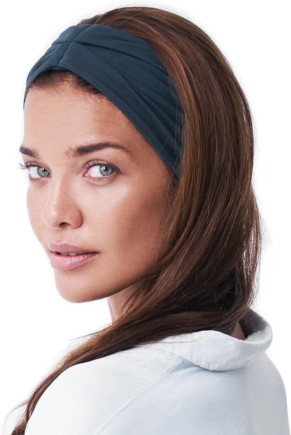 BLOM Original Headbands For Women. Multi Style Design for Yoga Fashion Workout Gym Running Athletic Travel. Wear Wide Turban Thick Knotted. Comfort Stretch Versatility. Ethically Made in Bali. (Black): Clothing