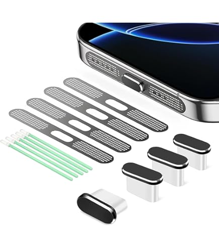 1 Set Bouchons USB C Anti-Poussière, Protection Haut-Parleur