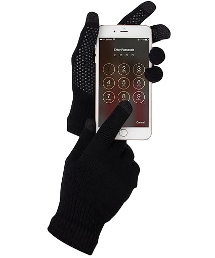 Fosmon Touch Screen Gloves, Unisex Winter Touch Scren Gloves [Three Conductive Fingertips] for iPhone, iPad, Samsung, LG, Nokia Smartphones, Tablets & ...