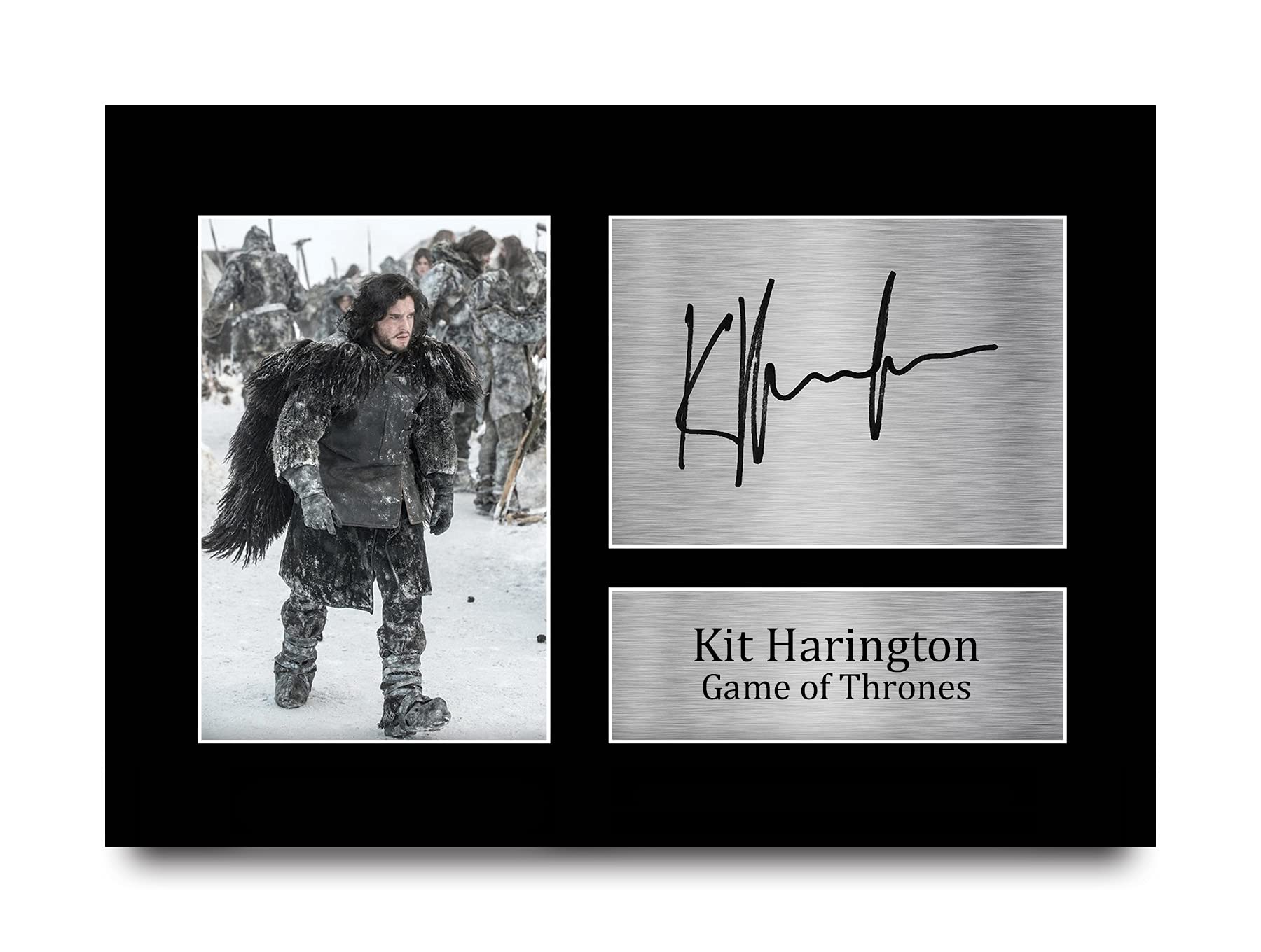 HWC Trading Kit Harington A4 Printed Autograph Jon Snow Game of Thrones Print Photo Picture Display