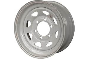 NORTHERN TOOL & EQUIPMENT Martin Wheel 15in. Spoked Trailer Tire Wheel - Rim only, 6-Hole, Fits Tire Sizes ST205/75-15 and ST225/75-15, Model Number R-156CS-VN