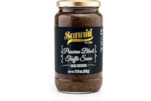 Sanniti Italian Premium Black Truffle Sauce Salsa Tartufata, 17.6 oz (500g)
