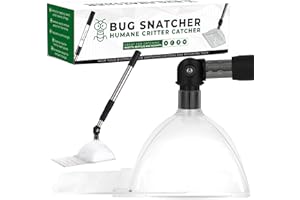 Bug Catcher Container & Extendable Stainless Steel Stick | See-Through Insect Trap for Spiders, Ants, Lizards | Humane Bug Ca