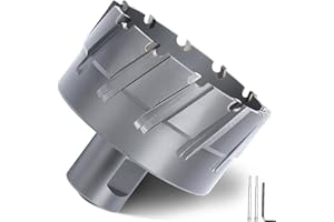 GRIXLEN 2-9/16" x 1-3/8" Annular Cutter with Weldon Shank,65mm Carbide Tip Annular Drill Bit for Stainless Steel, Iron 2-9/16" (65mm)