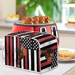 Talayituse American Flag Horse 4 Slice Toaster