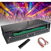 Equalizer Home Audio 31 Bands Graphic Equalizer,Stereo Equalizers Audio,Music Spectrum Analyzer Bluetooth Connectivity,12 Rhythm Patterns with Noise Reduction for Concert,Recording Studio (Black)