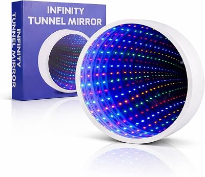 The Glowhouse Infinity Mirror Tunnel Lamp LED Lighting Sensory USB Powered