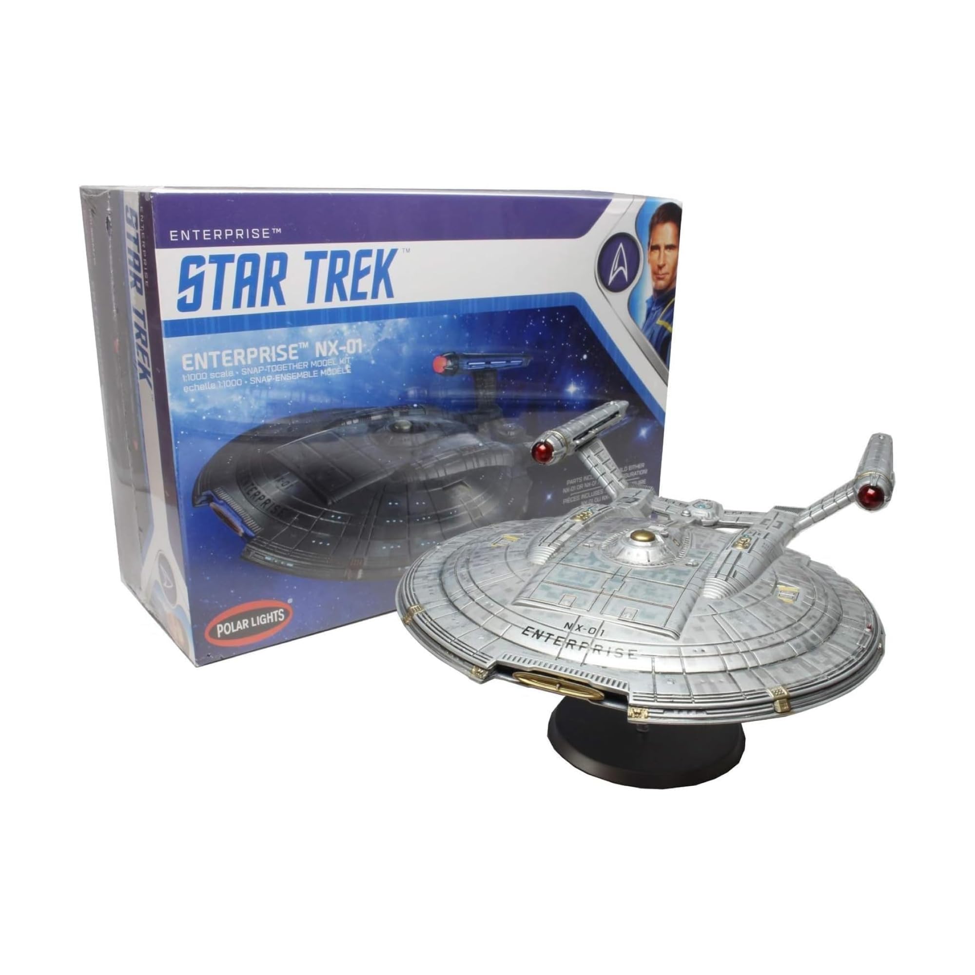 Polar Lights POL966 1:1000 NX-01 Enterprise SNAP KIT, Various