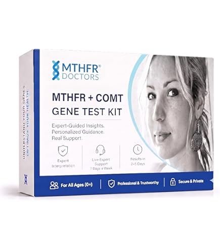 empowerDX MTHFR Gene Test Kit, Methylation Test, Easy At-Home Test Detects Presence of 677 and 1298 MTHFR Gene Variants, Ages 2+, Fast Results Within 6 Days : Health & Household