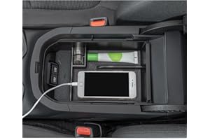 TOPINSTALL Center Console Tray Compatible with Toyota RAV4 2019-2024 Accessories, Armrest Box Organizer Insert ABS Plastic Storage Box