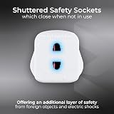 Masterplug Shaver Adaptor White 3-Pin Socket Electric Toothbrush Shaver BS1363-3 view 3