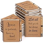Russel Molly 40 Pcs/20 Set Christian Gifts Spiral Notebooks Bulk Journals with Christian Pens Prayer Journal for Women and Men, Christian Gifts for Church Members, Bible Study Groups & Church Families,Small Notepad (4.33" x 5.43")