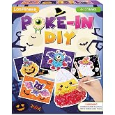 Lonfliness 8 Pcs Halloween Poke in Craft Kits for Kids Mess Free DIY Art | Classroom Party Favors, Halloween Gifts, Fine Motor Skills, Screen-Free Travel Activity, Ages 4-8