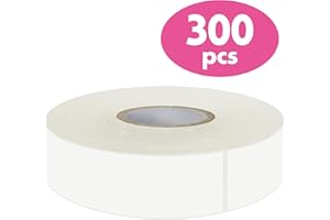 300 Removable Blank Food Labels, Water/Oil/Tear Resistant with Perforation Line for Freezer Food Containers Jars Pantry Organ