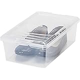 IRIS 6 Quart Modular Storage Box, 10 Pack, Clear