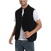 Argstar Polar Fleece Vest Men, Warm & Lightweight Casual Outdoor Full-Zip Vest with Pockets (S-2XL)