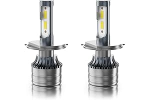 LUZLOIT H4/9003,20000LM 9003 H L,6500K White,Plug and Play,No Errors,Pack of 2