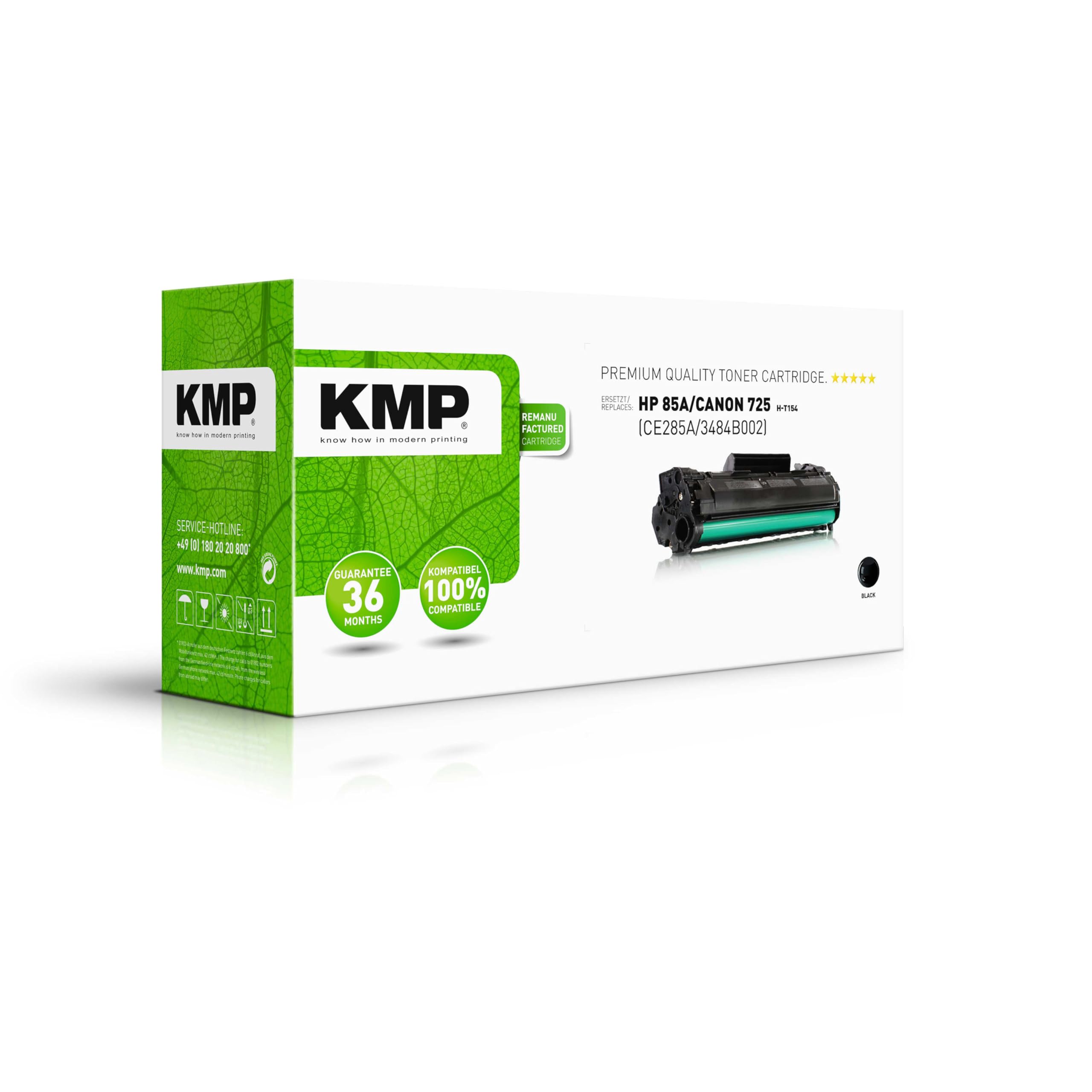 KMP H-T154 Toner Cartridge Replaces HP 85A CE285A Black