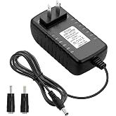 Universal 6V 3A Power Supply Adapter 6V DC Power Cord 18W | 6V 3A 2.5A 2A 1.5A 1A 800ma 500ma 300ma, 18W, 100-240V 50-60Hz, 3000mA Charger, Compatible Most DC 6V Devices