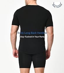 Comfneat Men's 3-Pack Undershirts Stretchy Cotton
